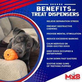 Jack O' Lantern Dog Toy - Durable Halloween Chew Toy for Large Dogs | USA Made
