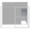 Dog House Light Grey Galvanized Steel Large Durable Dog House